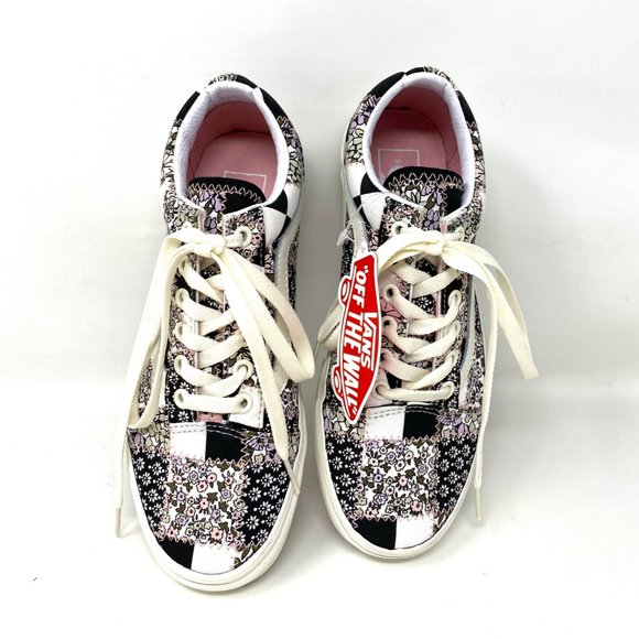 VANS Shoes OLD SKOOL Men's Casual Patchwork Floral Low Top Sneakers VN0A38G19FY - Picture 8 of 10